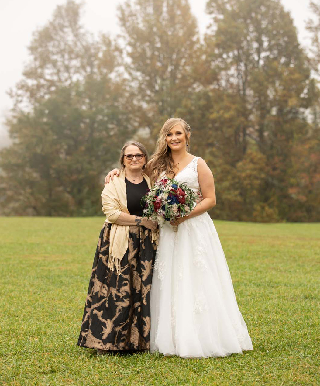 Photography of myself with my daughter at her wedding.